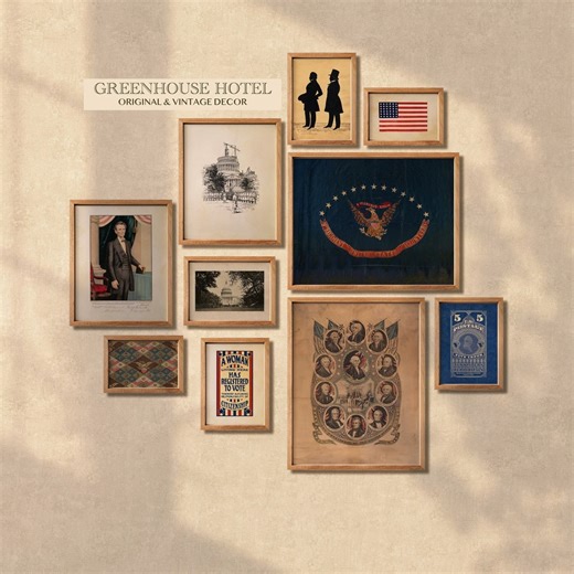 Vintage Americana Art Prints: US History Gallery Wall Set (digital Download) - Etsy