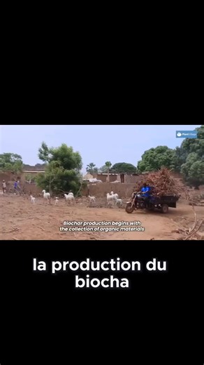 Comment le biochar est-il fabriqué ? Découvrez le procédé pyrolyse en action ! Voir la vidéo complète: https://youtu.be/_zybYYvAe9Y | PlantVillage_FR