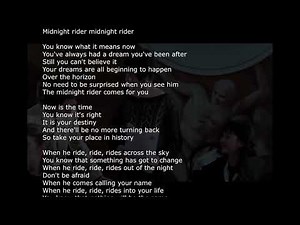 Alan Tam - Midnight rider with Lyrics (OST from Armour of God with Jackie Chan)