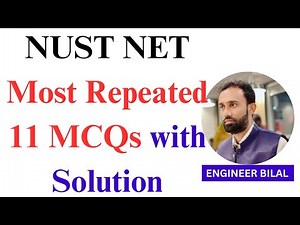 NUST NET Physics: Most Repeated 11 MCQs with Solutions || NUST Entry Test Preparation || NUST NET