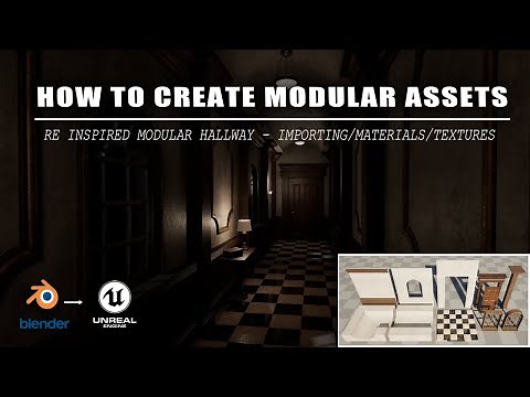 Modular Assets From Blender to Unreal | Exporting Meshes, Material Setup & How to Find Textures