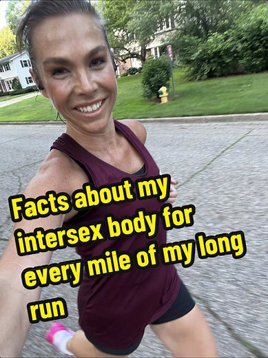 ran 9 miles and for every mile, I shared one fact about my intersex body. Because education shouldn’t come from trauma—but mine did. 💛 Save share if you learned something new. 🎙 More truths on The Unedited Body—link in bio. #Intersex #IntersexAwareness #CAIS #BodilyAutonomy #MilesWithMeaning #MarathonMom #RunningIsHealing #TheUneditedBody #InformedConsent #MedicalTrauma #Storytime #UnfilteredTruth #LGBTQI