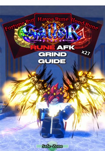 AFK Grind Runes in Sailor Piece Roblox