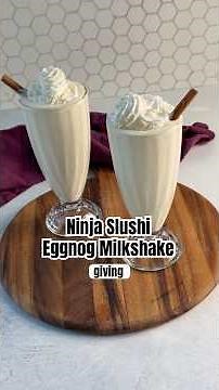 Ninja Slushi Eggnog always comes out with the perfect texture! A must for the holiday season.