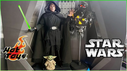 Hot Toys Luke Skywalker deluxe edition sixth scale figure unboxing