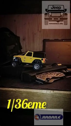 Micro RC Crawler JEEP JIABAILE 1/36 sur ‪@Gunsmith-Impact‬ GS50😜