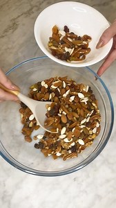 1K views · 182 reactions | Trail mix, but make it fall! 不 Make a cozy batch for your house with healthy Sun-Maid Raisins.  Ingredients  1/2 cup Sun-Maid Raisins 1/2 cup Sun-Maid Dried Mixed Berries 1/2 cup Sun-Maid Dried Apricots, chopped 1/2 cup walnuts 1/2 cup pistachios 1/2 cup pecans 1/2 cup pumpkin seeds 1/2 cup almonds 1 1-2 tsp pumpkin pie spice | Sun-Maid | Facebook