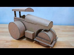 How To Make Cardboard Road Roller From Cardboard ||part 1|| Homemade ll DIY