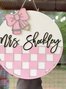 Teacher Door Hanger, Teacher Door Sign, Teacher Gift, Back to School Gift, Teacher Decor, Classroom Decor, Teacher Appreciation Gift - Etsy