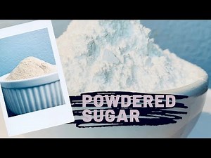 how to make powdered sugar (40 seconds) quick and easy