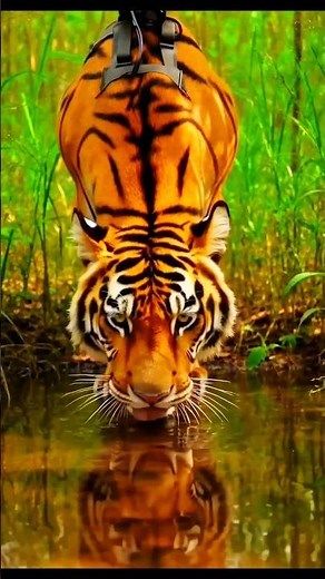 Tiger POV 🐅 Micro Camera on a Bengal Tiger | Real Jungle Life #TigerPOV #WildlifePOV #AnimalPOV