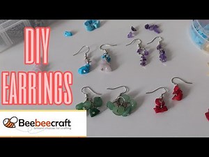 DIY Earrings Gemstones | BeebeeCraft