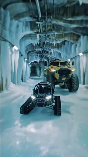 Unstoppable Tracked UTV in Frozen Tunnel Adventure ❄️