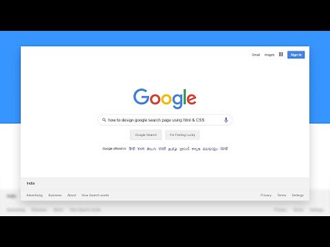 How To Design Google Search Page Website Using HTML & CSS From Scratch | Web Design Tutorials