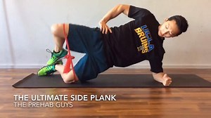 Episode 215: "THE ULTIMATE SIDE PLANK" The sideplank or sidebridge has one of the HIGHEST GLUTEUS MEDIUS MUSCLE ACTIVATIONS of any bodyweight closed chain exercise and should be a STAPLE of your (P)REHAB routine. As with any exercise, PERIODIZATION achieved through microchanges in the exercise (ie progressions regressions) are important for blowing through plateaus and continually challenging your movement system. Shown in the video are a couple of the microchanges I like to incorporate when the