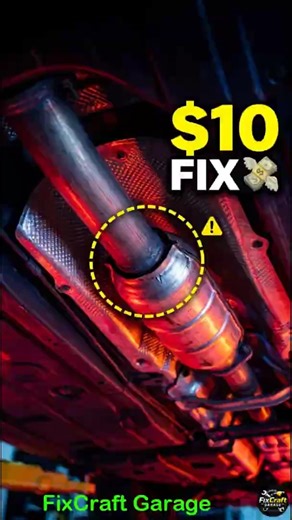 Rattle Under Your Car Cheap Fix! 😳 #cheapcarfix #automobile #diycarrepair #carhacks #diycarrepair
