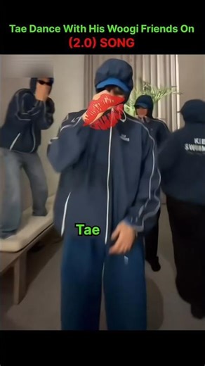 V’s Fun Dance with Wooga Squad 😍 Too Cool to Miss #BTS #Shorts