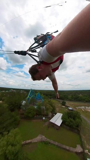 Thrilling Skycoaster Ride at Wild Adventures Theme Park
