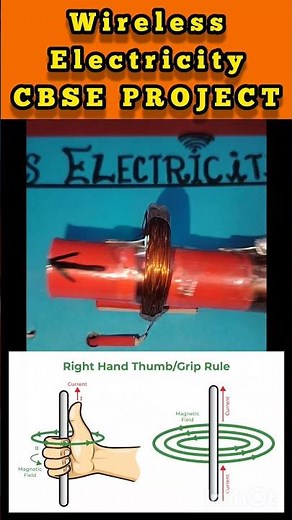 Wireless Electricity Working Model #WirelessElectricity #MutualInduction #CBSEproject