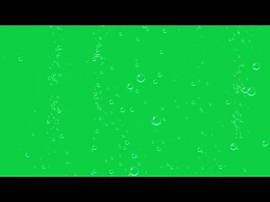 green screen water bubbles