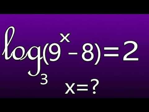 Solving Logarithmic Equations | The Fastest Trick To Solve log_3​(9x−8)=2 Without Confusing Steps