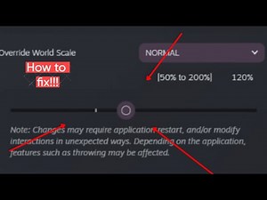 How to fix steamvr world scale not showing up!