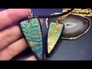 LUXURIOUS Silk-Glass Effect on POLYMER CLAY. New Technique with Translucent Layers.
