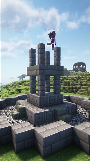 Minecraft Fountain Build 💧✨ | Easy Design #Shorts