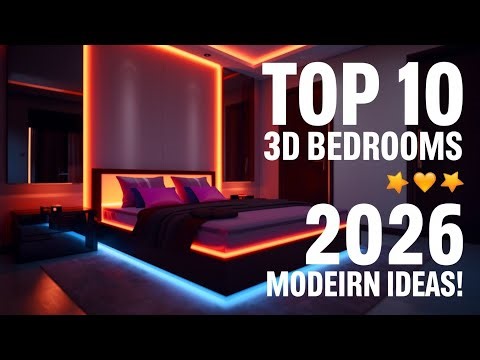 Top 10 3D Bedroom Ideas 2026 | Modern & Mind-Blowing Interior Designs (Ultra Realistic)
