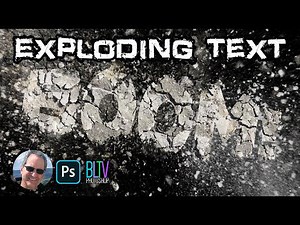 Photoshop: How to create powerful, exploding text!