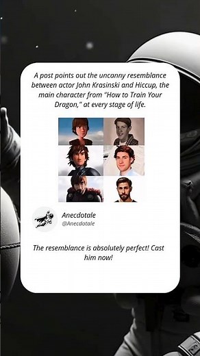 John Krasinski Looks Like Hiccup From How to Train Your Dragon