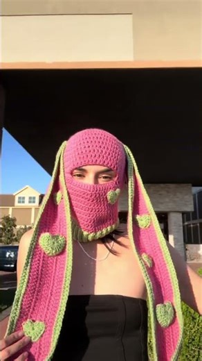 Crochet ski mask