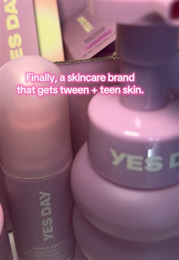 this 4-step skin care kit is perfect for tween and teen girls just starting their skincare journey. Safe, simple, and actually works. ##tweenskincare##teenskincare##YesDaySkincare##SkincareForGirls##BeginnerSkincare