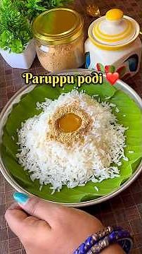 Paruppu Podi Recipe #paruppupodi #lunchboxrecipe #breakfastrecipe #viral #shorts #youtubeshorts #yt