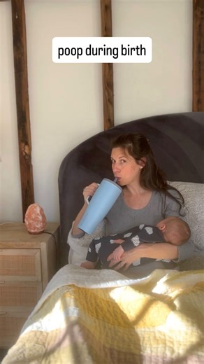 Modern Nursery on Instagram: "🤰 I know ladies…the thought of pooping during child birth may make you cringe with embarrassment. Just so you know, many, many moms poop when they’re in labor and it’s not really possible to stop it. It’s actually a sign that you’re using the right muscles because the muscles used for birth are the same ones you use to poop. ✅ But guess what…not only is pooping in labor normal, it’s actually very beneficial to the baby! 🧚‍♂️ Here’s why: 💩 A study (see below) show