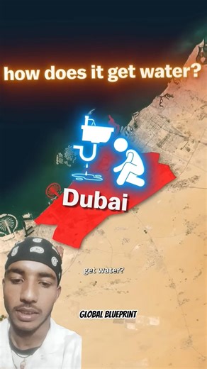 Dubai Has No Water: How Do They Not Run Out? 🌵💧#shorts #shortsfeed #usa #geography #maps #history