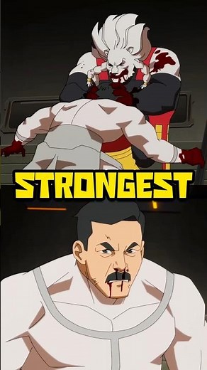 Top five strongest invincible characters at the end of season three #invincible #comics #shorts