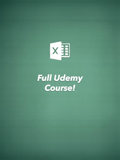 Udemy Course Link in my bi0! Make sure to use the Coupon Code: EXCELWITHKYLE to get it for just $19.99 until February 22nd! If you want to become an advanced Excel user and learn every important function you need to know in 2026, look no further! My course is packed with 8.5 hours of lectures, and every lecture uses hands-on learning so you can complete the prompts along with me for maximum practice #excel #exceltips #dataanalytics #businessgrowth #analytics