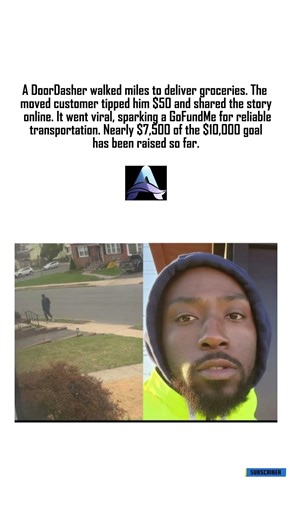 DoorDash Hero Sparks GoFundMe: $7,500 Raised to Keep Reliable Deliveries Going#shortfeed#viral#fyp