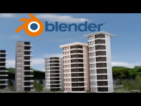 How to make building in blender