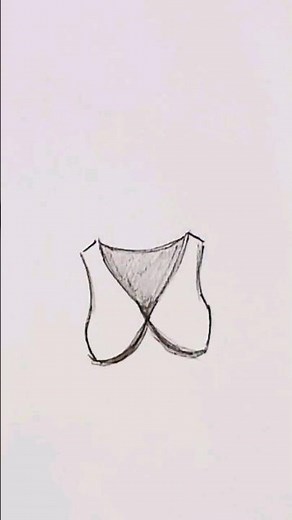 How to draw a woman bra step by step with easy fast way 1