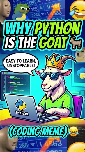 Why Python is the Goat 🐐 (Coding Meme) #python #programmingmemes #java #codinghumor