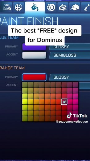 Best Free Dominus Design for Rocket League