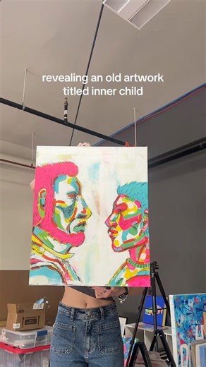 Oh how so much has changed since making this piece. #artreveal #oldart #colorfulart #innerchild #art