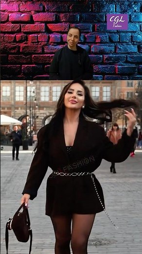 She Walks… and Everyone Notices 👀 #streetstyle #foryou