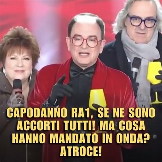 New Year's Eve on RA1, everyone noticed! But what did they air? Atrocious ⤵⤵ #malgioglio