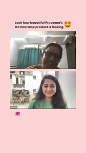 🤩 The joy of making your 1st Macrame project!!! 🤩 🌟 Hear what Praveena has to say about her experience of making the jar in the workshop. [macrame workshop, macrame tutorial, macrame cord, macrame jar, macrame coach] #macrame #macrameworkshop #learnmacrame #macramecoach #macrametutorial | Macrame Coach Snehi
