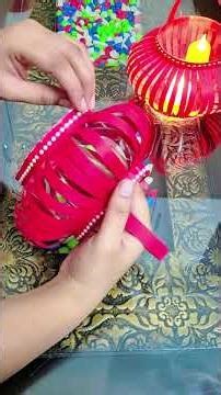 ✨️DIY Red Lantern for Diwali 🪔|Easy Diwali Decoration ldea✨️🪔 #diwalicraft #DiwaliDecoration #shorts