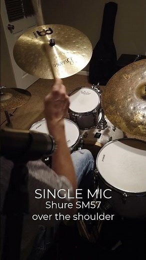 Record drums with ONE microphone | SM57 and Sonor Martini Drum Set