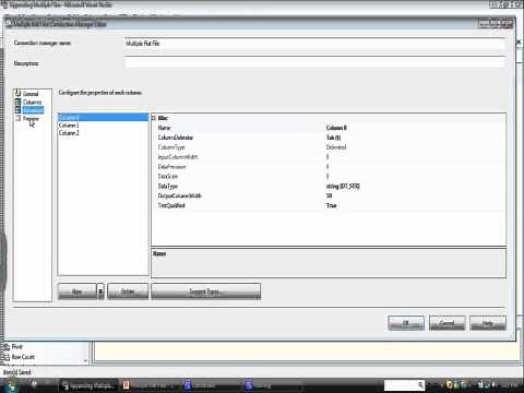 Using the Multiple Flat Files Connection Manager to import multiple files into SSIS.